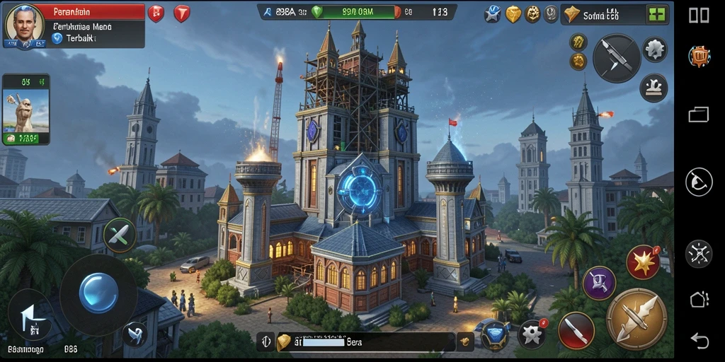 Screenshot utama 898A menampilkan aksi seru dalam Tower Defense.
