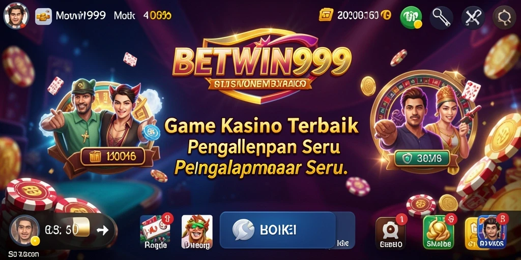 Tampilan penuh aksi dari permainan Kasino di BETWIN999.