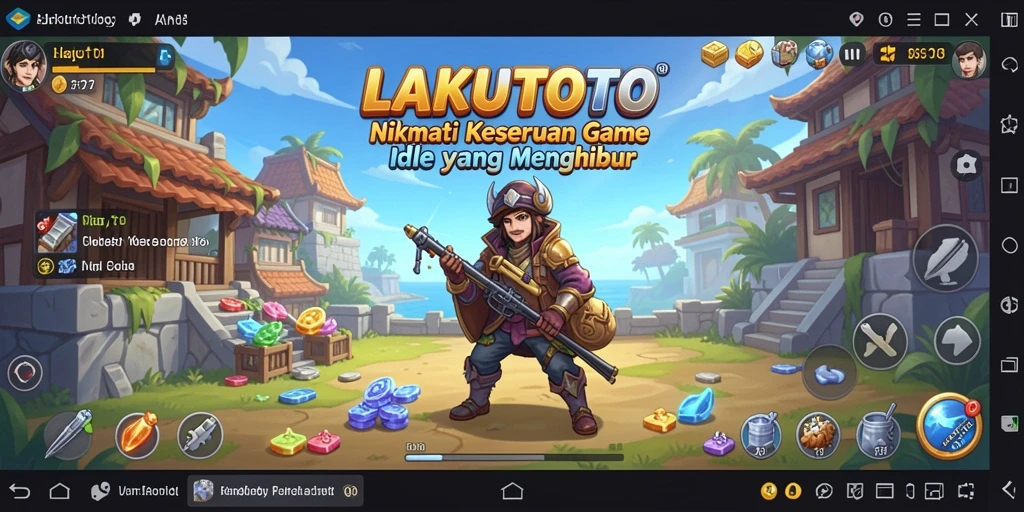 Screenshot utama LAKUTOTO menampilkan gameplay yang menarik dan dinamis.