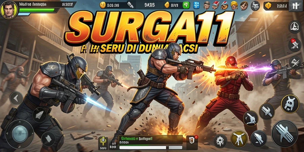 Gameplay seru SURGA11 yang penuh aksi dan tantangan.