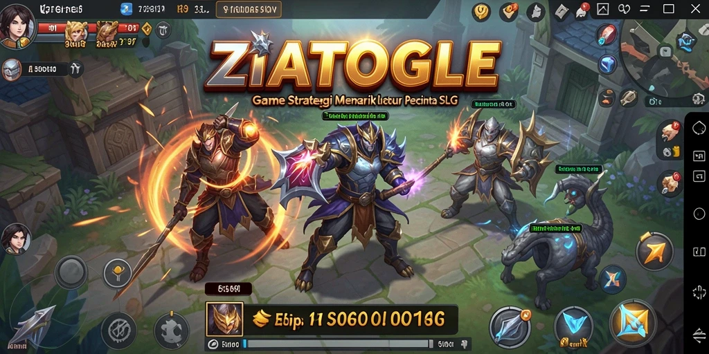 Screenshot ZIATOGEL menampilkan aksi pertempuran yang mendebarkan.