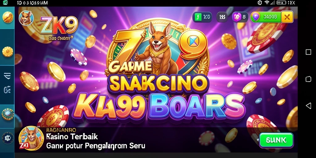 Tampilan gameplay yang mendebarkan di ZK9 dengan berbagai pilihan permainan Kasino.